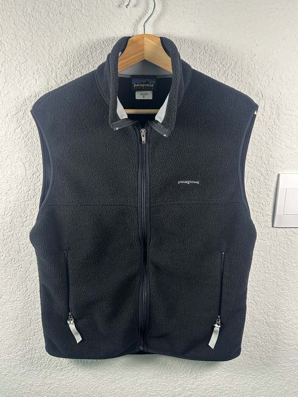 Men’s Patagonia Synchilla Fleece Vest Size M Black